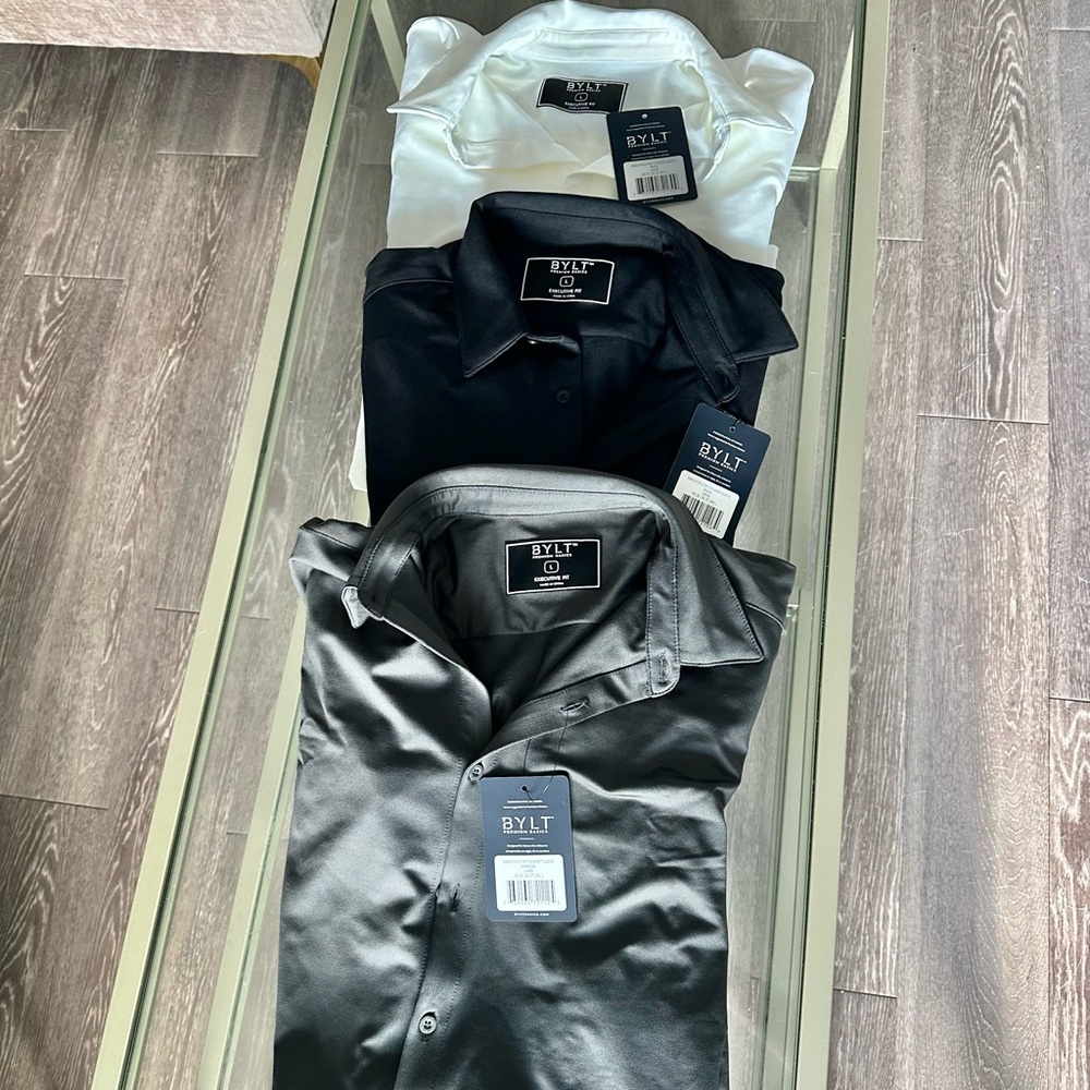 BYLT BASICS EXECUTIVE STRETCH SHORT SLEEVE (X3)